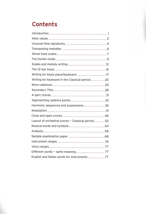 Workbook for Grade 7 music theory from the Trinity College of London, featuring exercises and lessons for students