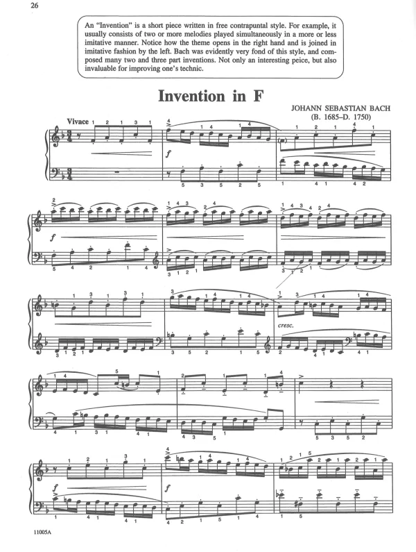 Michael Aaron's piano course book 5, showcasing lessons and techniques for piano students.