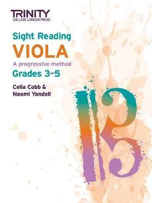 Cover of 'Sight Reading VIOLA Grades 3-5' book by Trinity College London Press.