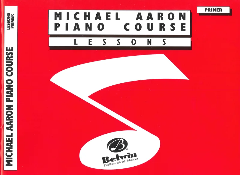 Michael Aaron's piano course Primer book , showcasing lessons and techniques for piano students.