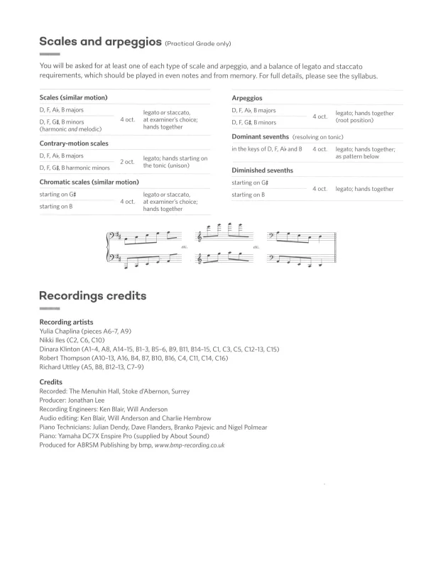 "Piano Exam Pieces Grade 6" book, displaying a refined design for those preparing for piano exams.