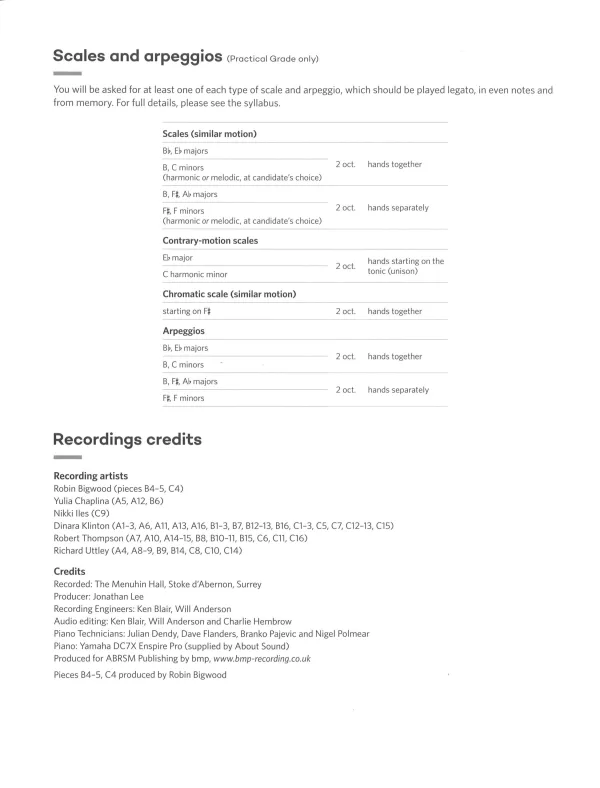 "Piano Exam Pieces Grade 8" book, displaying a refined design for those preparing for piano exams.