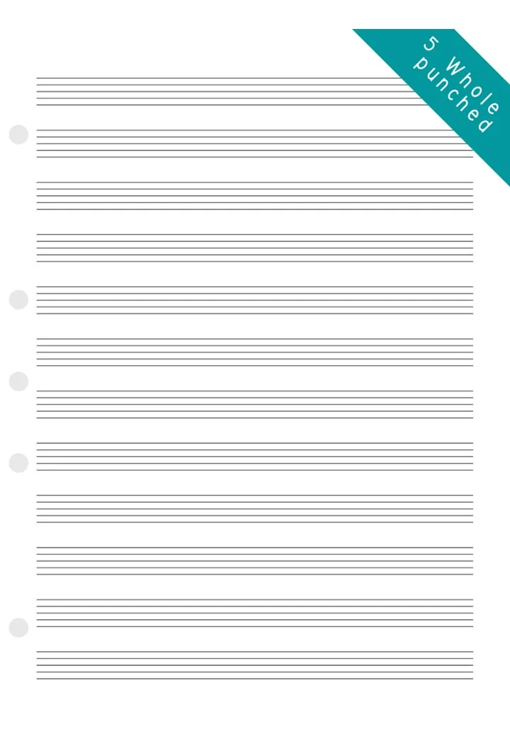 A4 Manuscript Pad - Hole Punched