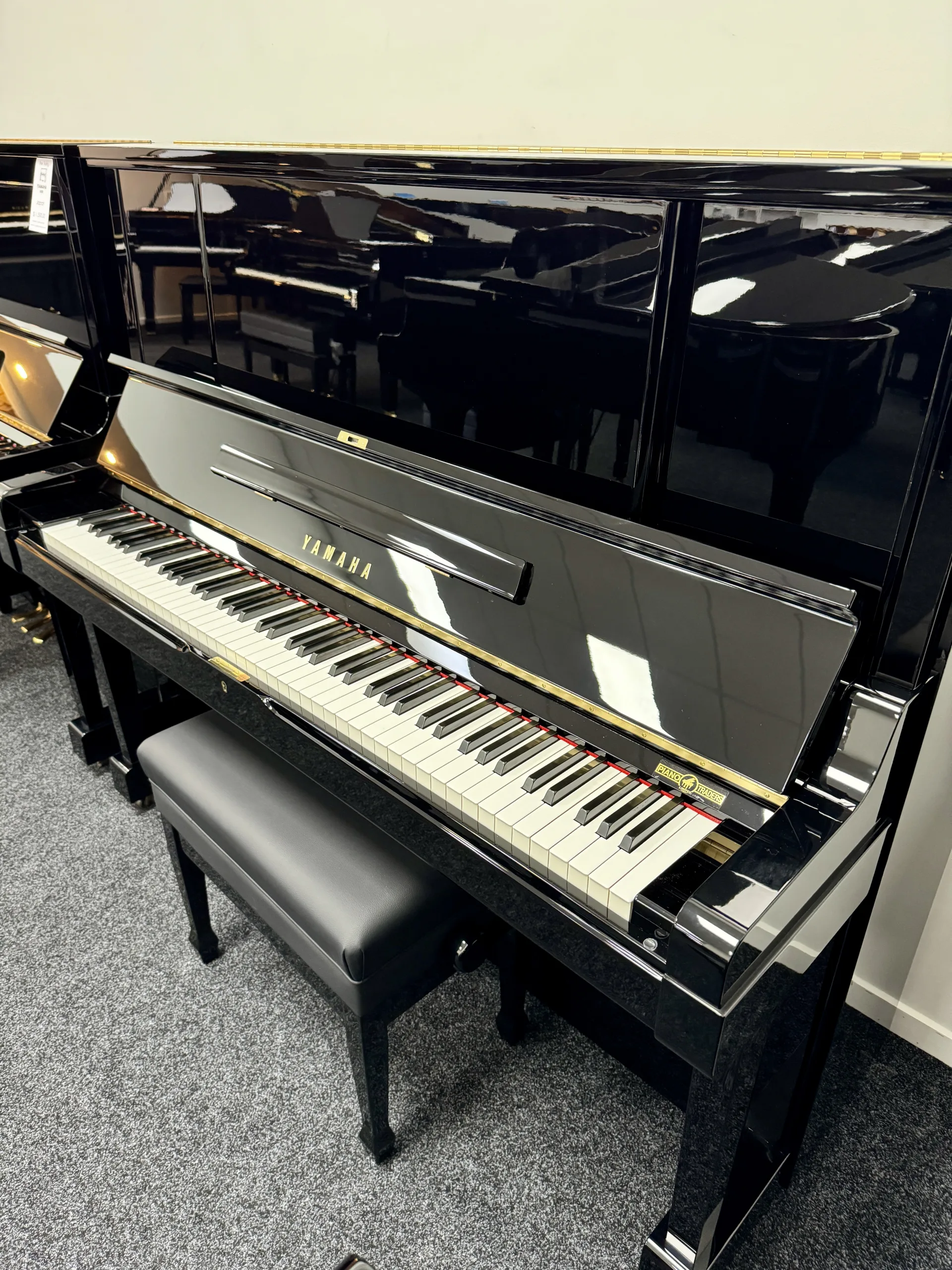 Yamaha UX3 Upright Piano, 131cm, Polished Ebony