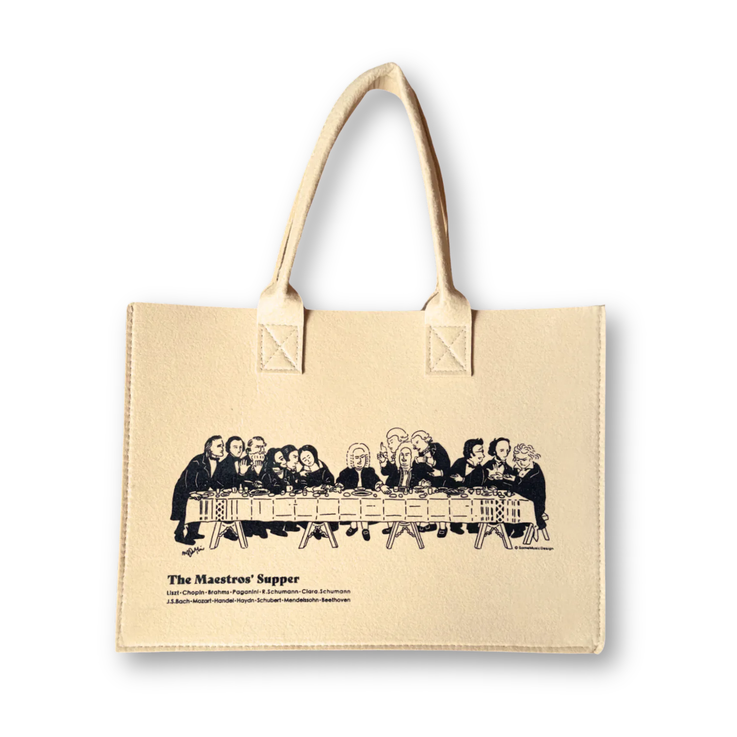 SomeMusicDesign The Maestros' Supper Felt Bag