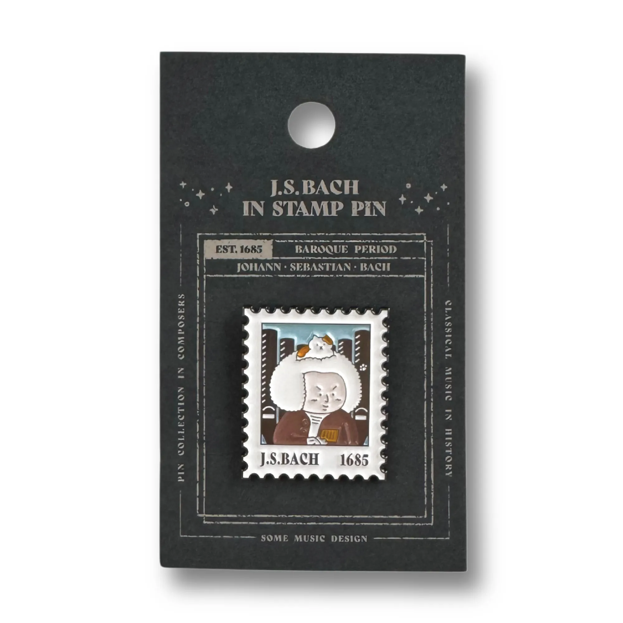 SomeMusicDesign Bach "Stamp" Pin