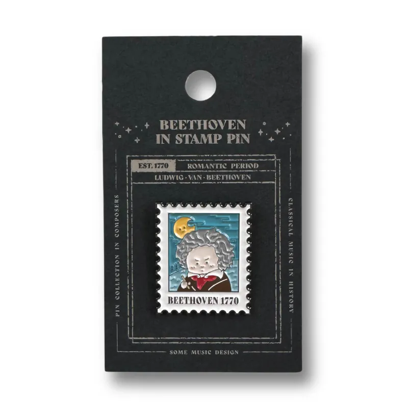 SomeMusicDesign Beethoven "Stamp" Pin
