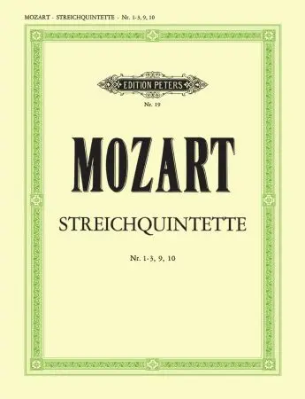 Peters Mozart String Quintet Vol. 2 No. 1-3, 9, 10