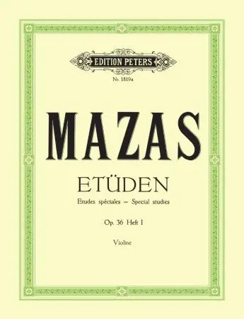 Peters Mazas Special Studies for Violin Op.36/I