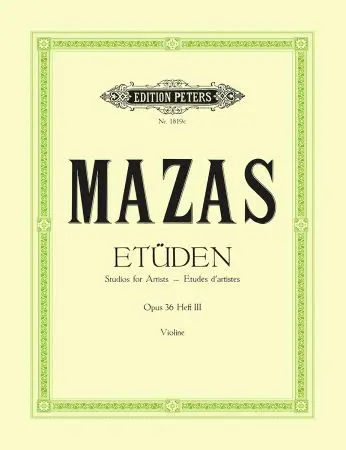 Peters Mazas Artist Studies for Violin Op.36/III