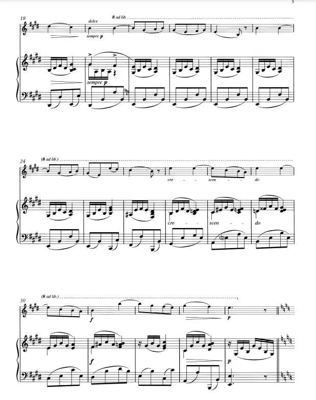 Peters Faure Berceuse from Dolly Op.56 for Violin - Image 2
