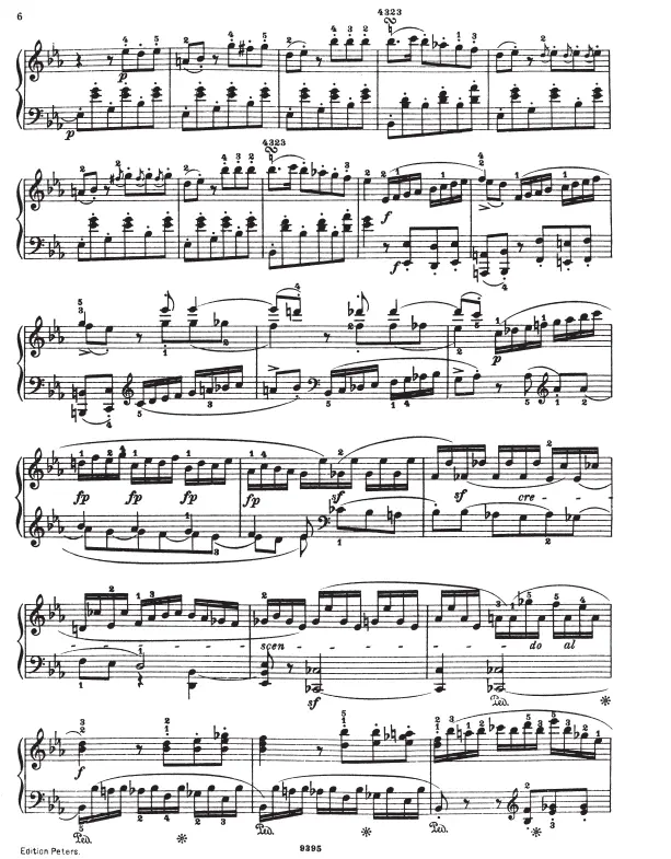 Peters Hummel Rondo Op.11 Piano Solo - Image 2