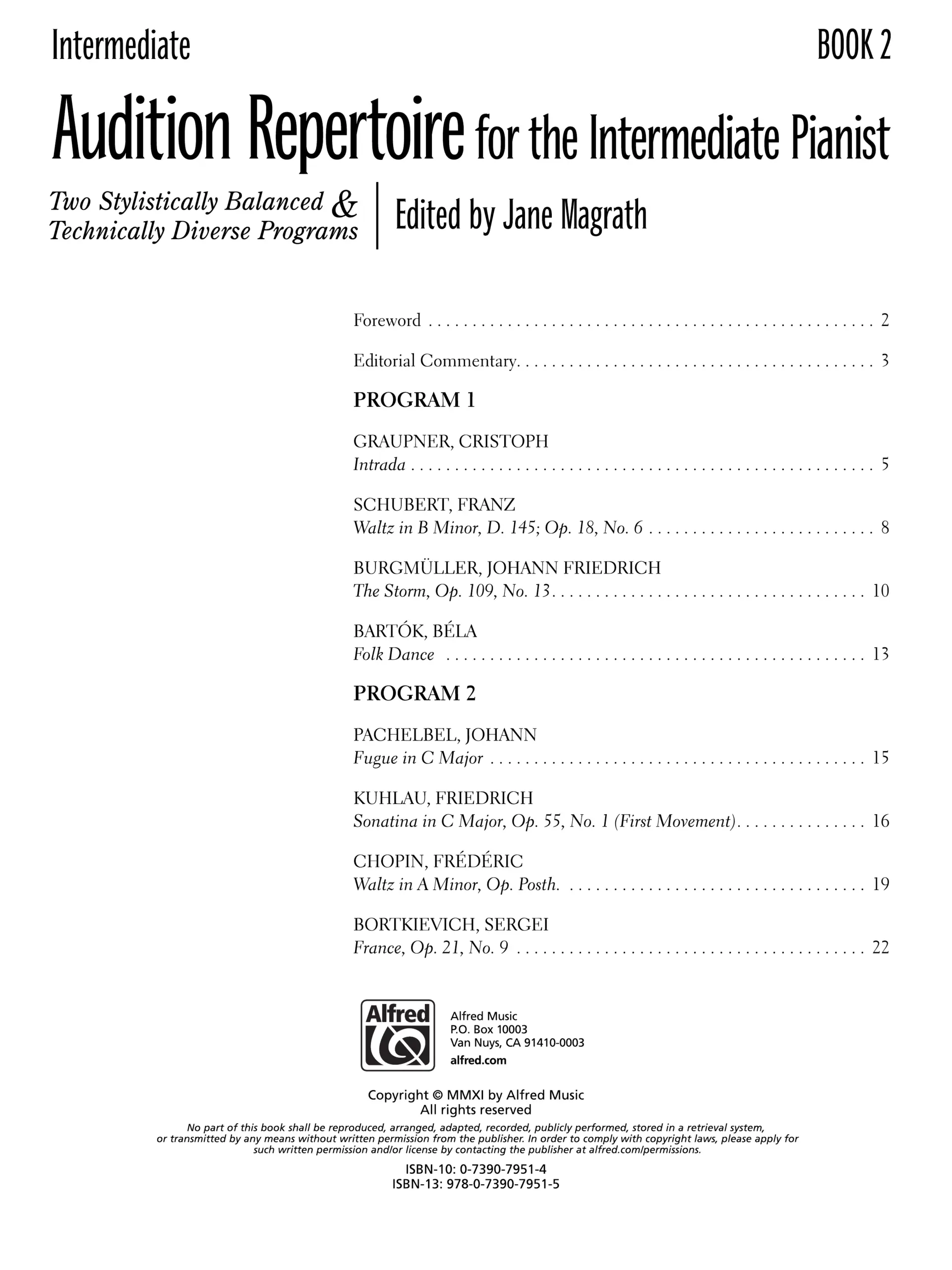 Alfred Audition Repertoire for the Intermediate Pianist Bk 2 - Image 2
