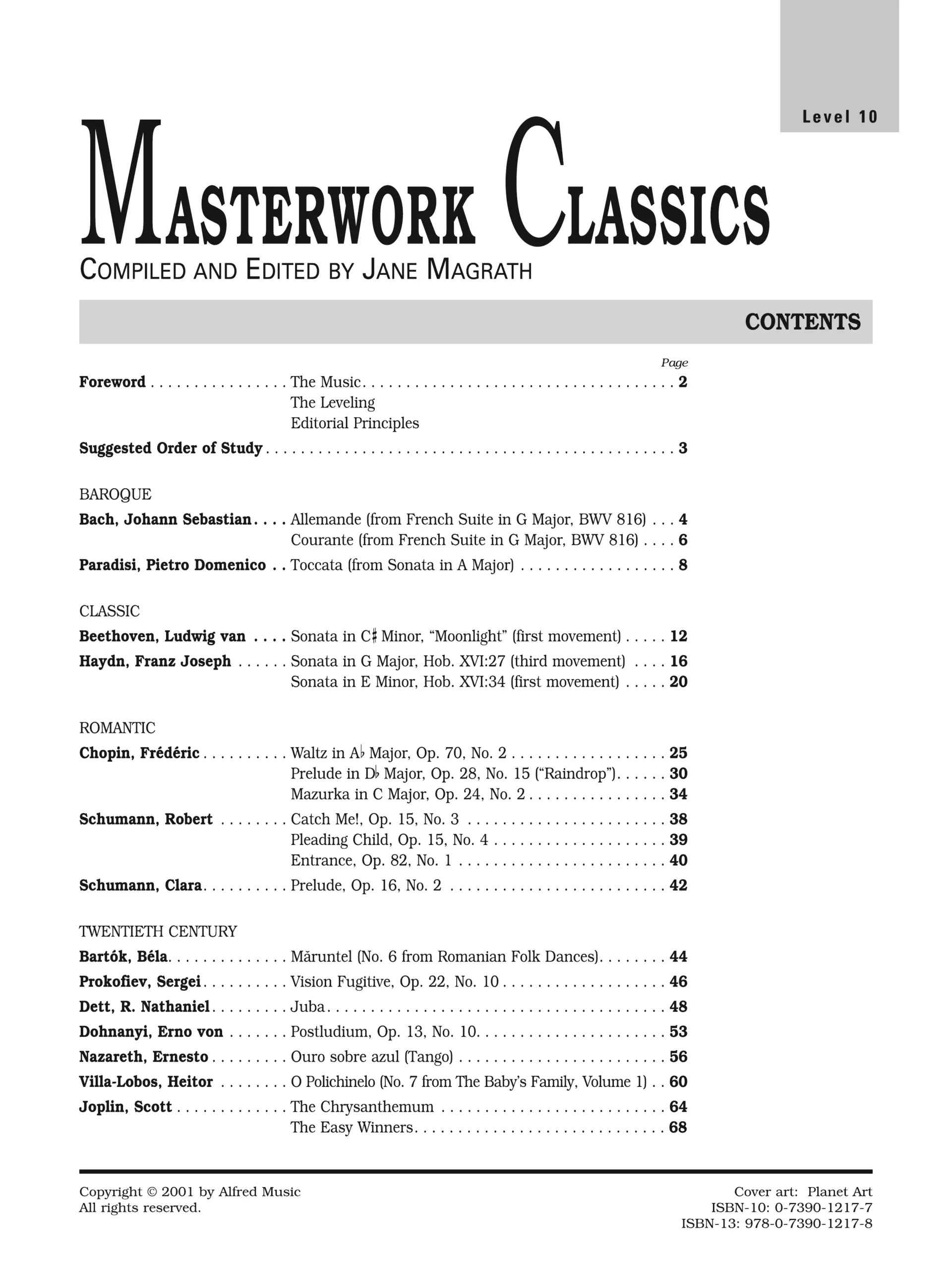 Alfred Masterwork Classics for Piano Level 10 - Image 2