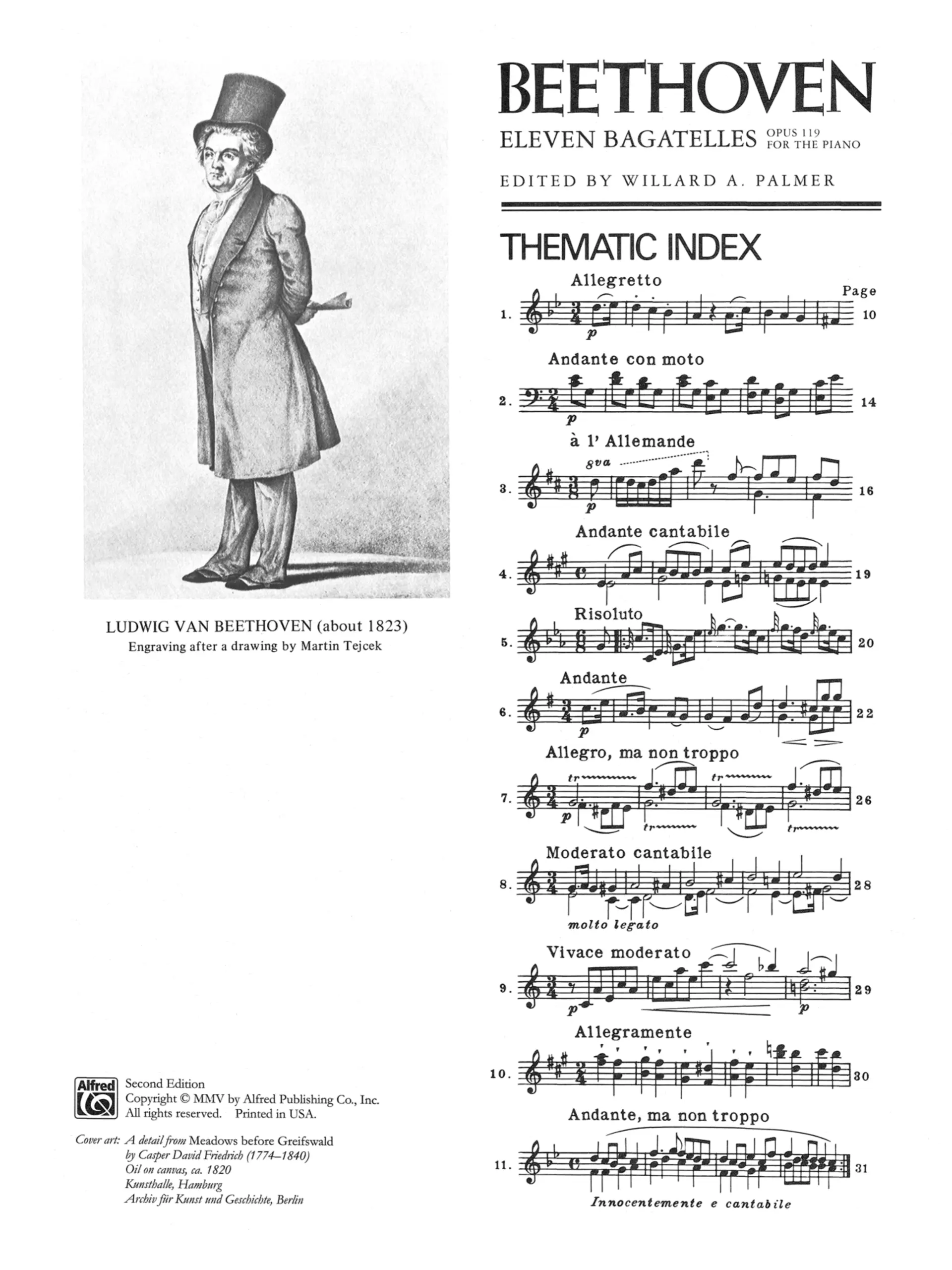Alfred Beethoven Eleven Bagatelles Op.119 Piano - Image 12