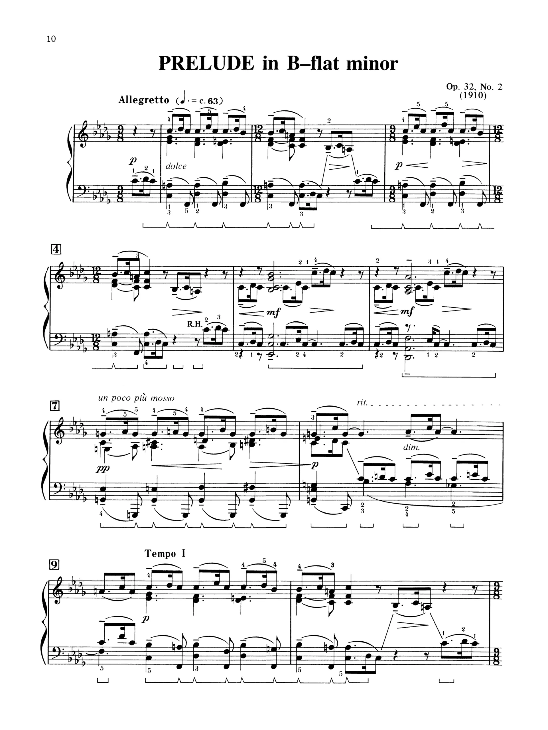 Alfred Rachmaninoff 13 Preludes Op.32 for Piano - Image 8