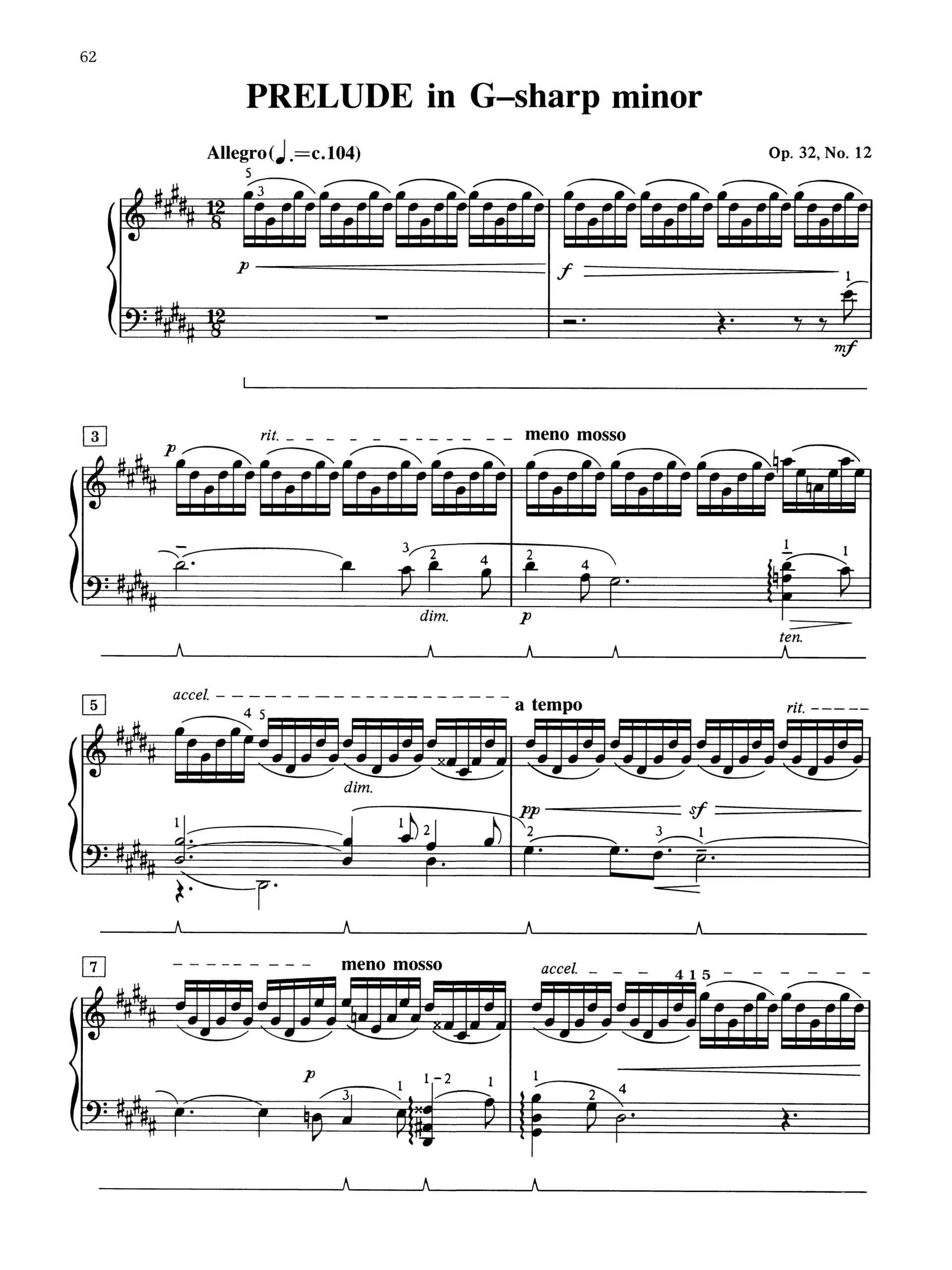 Alfred Rachmaninoff 13 Preludes Op.32 for Piano - Image 10