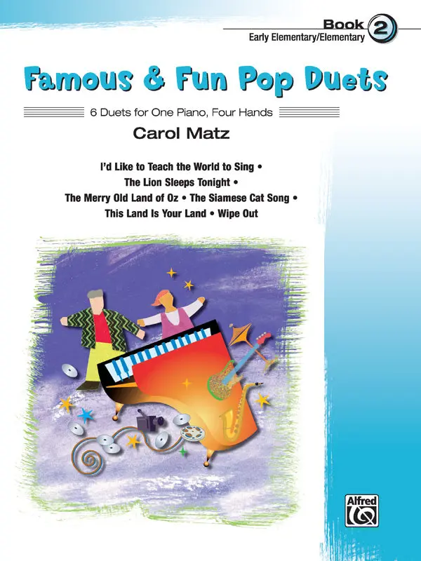 Alfred Famous & Fun Pop Piano Duets Book 2