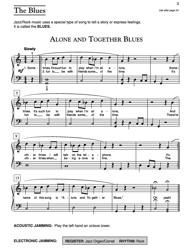 Alfred's Basic Piano Library, Jazz/Rock Course 1 - Image 3