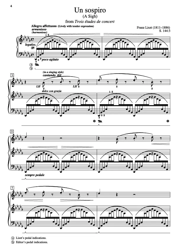 Alfred Liszt Un Sospiro for the Piano - Image 2