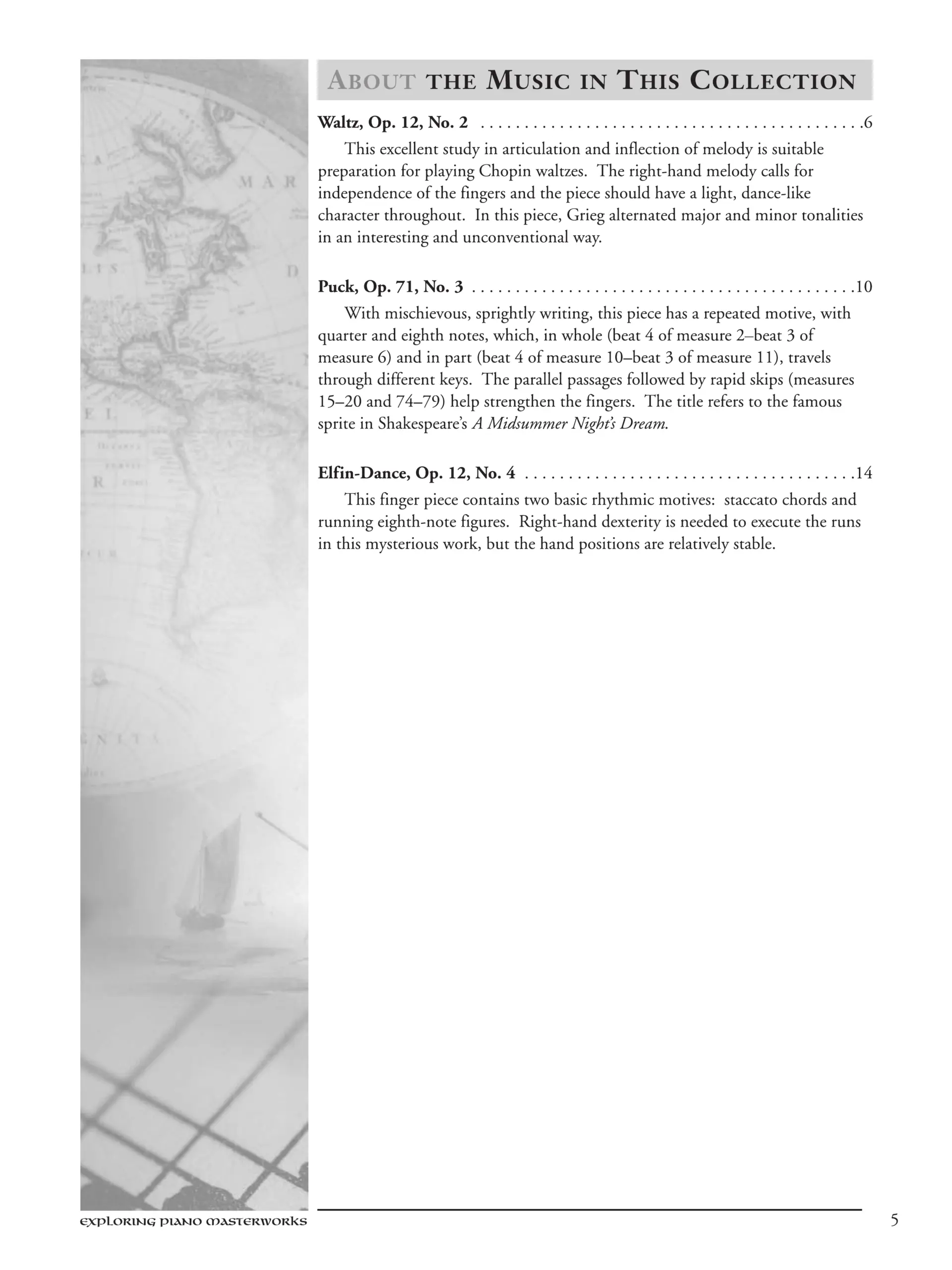 Alfred Grieg Arietta from Lyric Pieces Book 1 Piano - Image 5