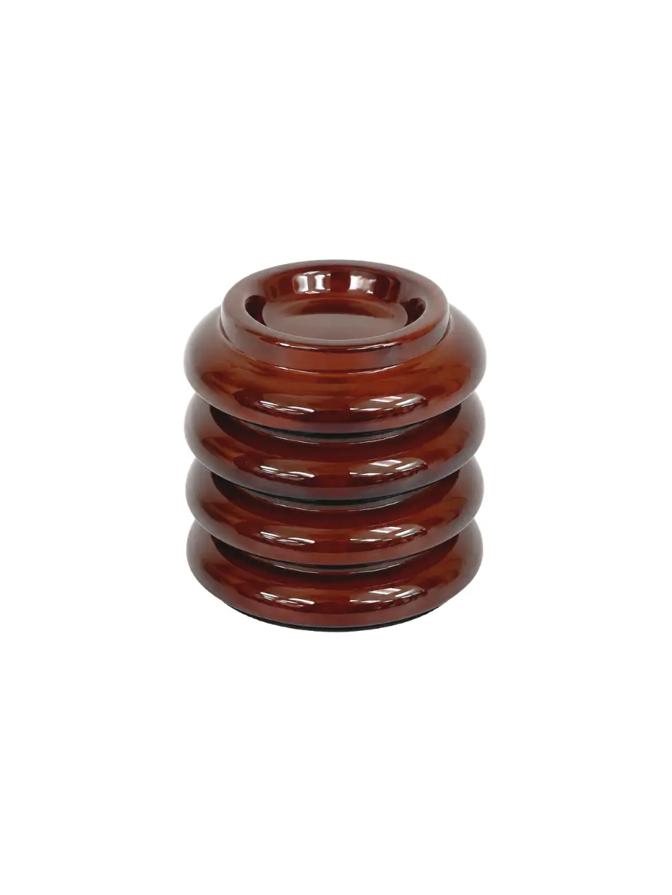 PT Classic Piano Castor Cups Set of 4 - Polished Walnut - Image 4
