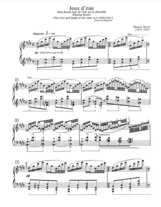 Alfred Ravel Jeux d'eau for the Piano - Image 2