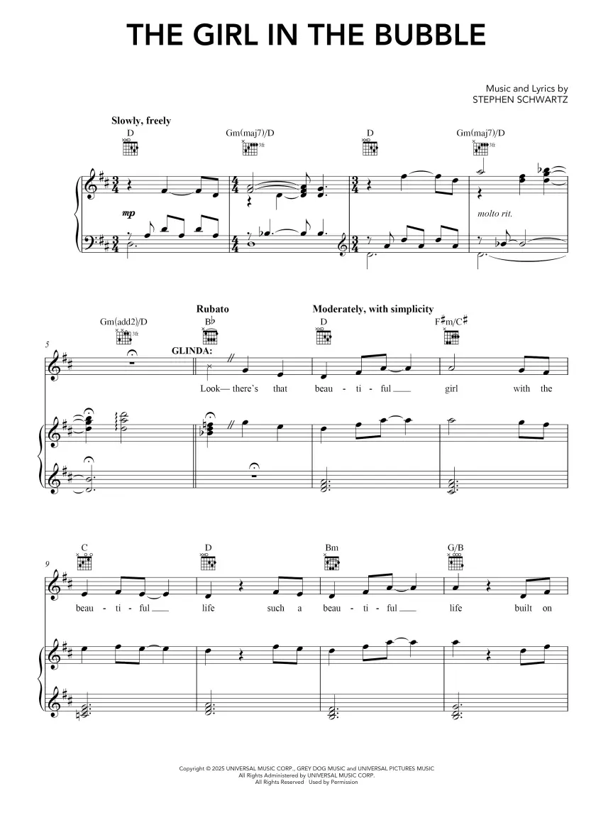 Wicked for Good - Piano/Vocal Selections - Image 3