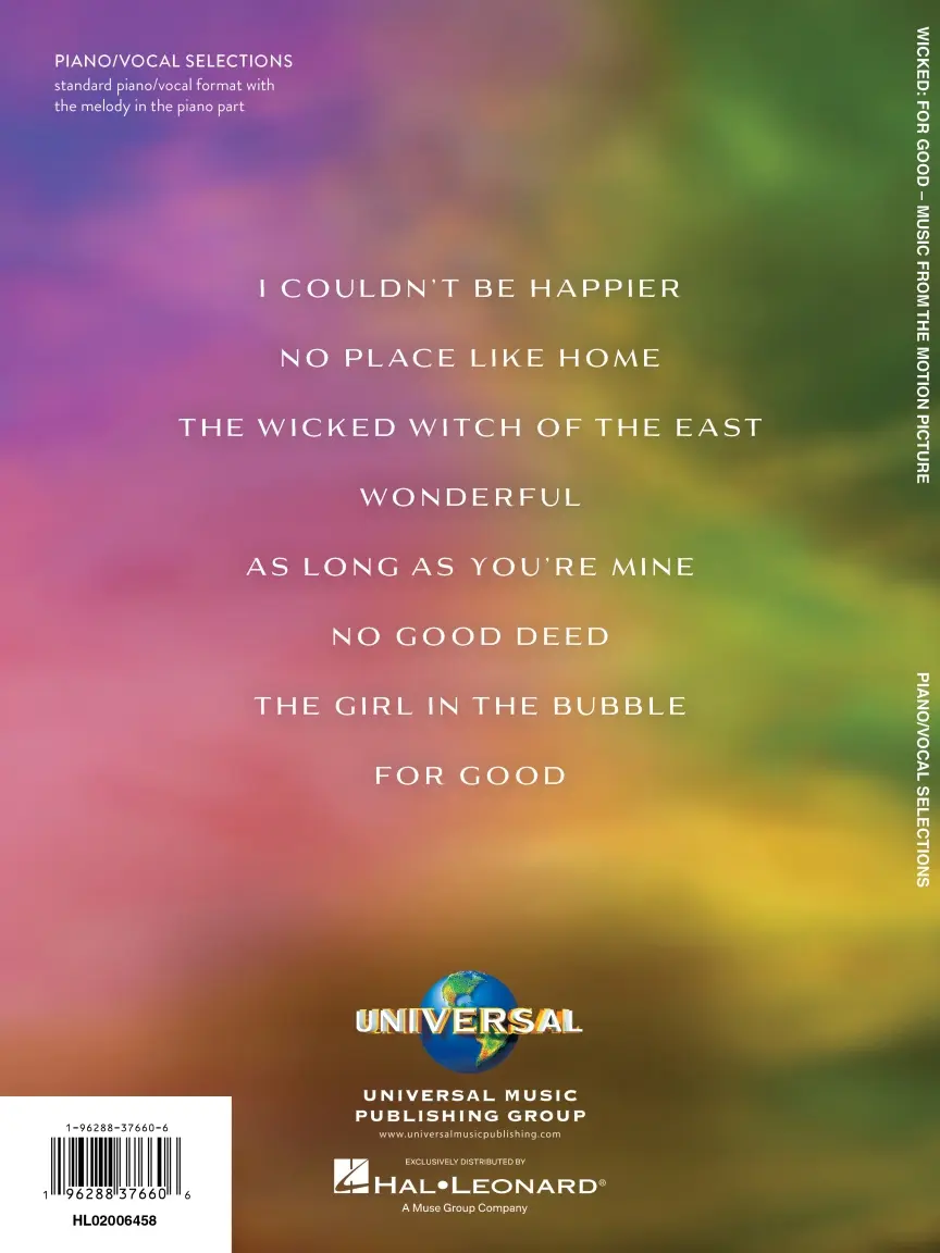 Wicked for Good - Piano/Vocal Selections - Image 7