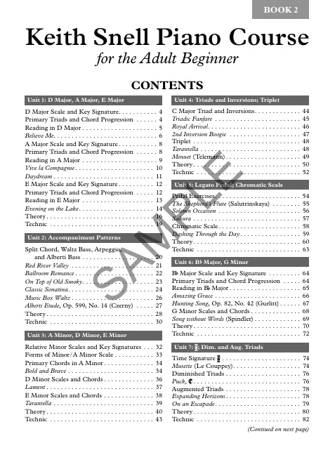 Kjos Keith Snell Piano Course for the Adult Beginner, Book 2 - Image 2