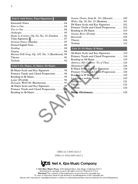 Kjos Keith Snell Piano Course for the Adult Beginner, Book 2 - Image 3